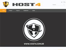 Tablet Screenshot of host4.com.br